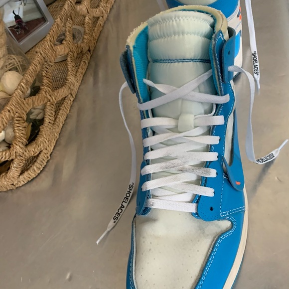 Jordan Off-White Retro 1 - high top - UNC blue - Picture 12 of 13